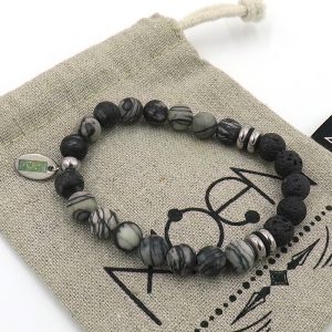 Pulsera MOEN Eklipso / Netstone y Lava Volcánica