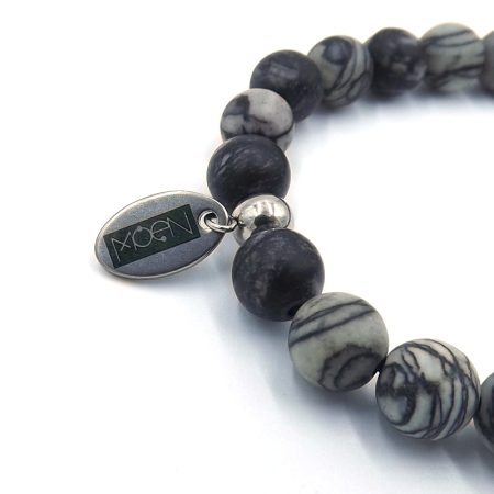 Pulsera MOEN Eklipso / Netstone y Lava Volcánica Pulsera MOEN Eklipso / Netstone y Lava Volcánica