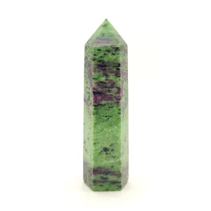 Genuina Punta Rubí En Zoisita Verde 103 gr