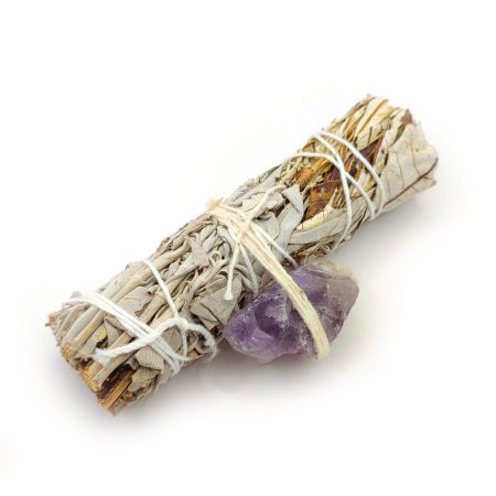 Salvia Blanca Hierba Santa Azul - Cuarzo Amatista-2 Salvia Blanca Hierba Santa Azul - Cuarzo Amatista-2