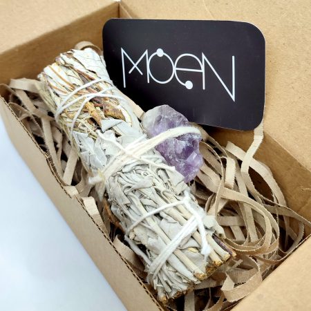 Salvia Blanca Hierba Santa Azul - Cuarzo Amatista-3 Salvia Blanca Hierba Santa Azul - Cuarzo Amatista-3