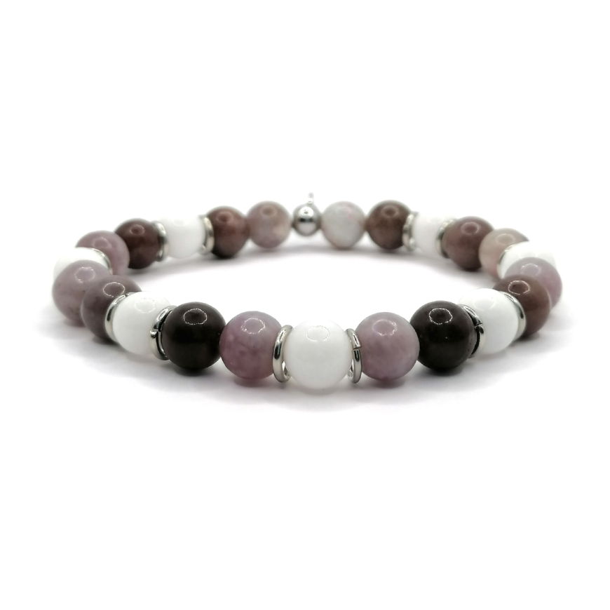 Pulsera MOEN Kadinla Aventurina,Turmalina Y Jade Blanco