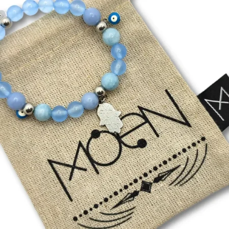 Pulsera MOEN Tesa Agata Angelita Ojo Turco Mano de Fatima 3 Pulsera MOEN Tesa Agata Angelita Ojo Turco Mano de Fatima