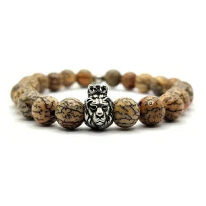 Pulsera Moen Yvyra Semilla de Bhodi Wood y León