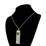 Collar MOEN Eclat Selenita y Turmalina Negra