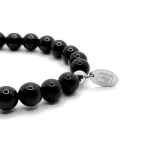 Pulsera MOEN Kaitse Onix con Charm de Ojo Turco Negro