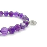 Pulsera MOEN Serenite Amatista con Charm de Ojo Turco Morado (2)