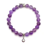 Pulsera MOEN Serenite Amatista con Charm de Ojo Turco Morado (4)