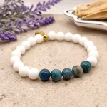 Pulsera MOEN Dostee Jade Blanco y Apatita