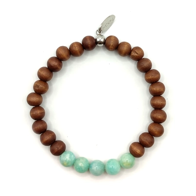 Pulsera MOEN Kath / Amazonita y Madera