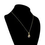 Collar MOEN Karuna Mini Gota de Cuarzo Rosado (2)