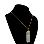 Collar MOEN Soleia Selenita con Drusa de Amatista (2)