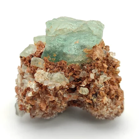 Hermosa Fluorita Verde en Matriz de Roca (8) Hermosa Fluorita Verde en Matriz de Roca (8)