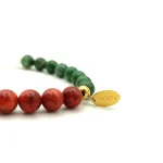 Pulsera MOEN Alba Coral, Jade Blanco y Aventurina Verde (4)