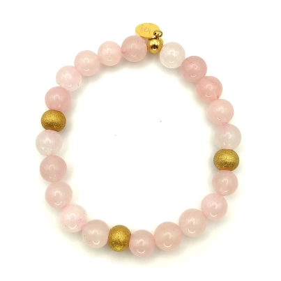Pulsera MOEN Rosae Cuarzo Rosa