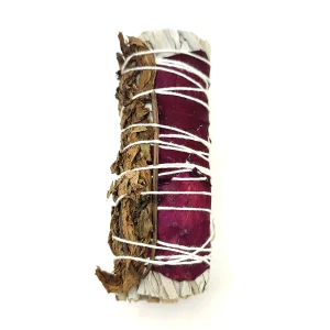 Sahumerio MOEN / Atado de Salvia Blanca con Menta y Rosas