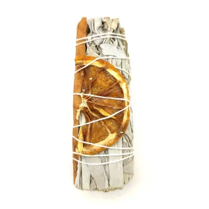 Sahumerio MOEN Atado de Salvia Blanca con Naranja y Canela